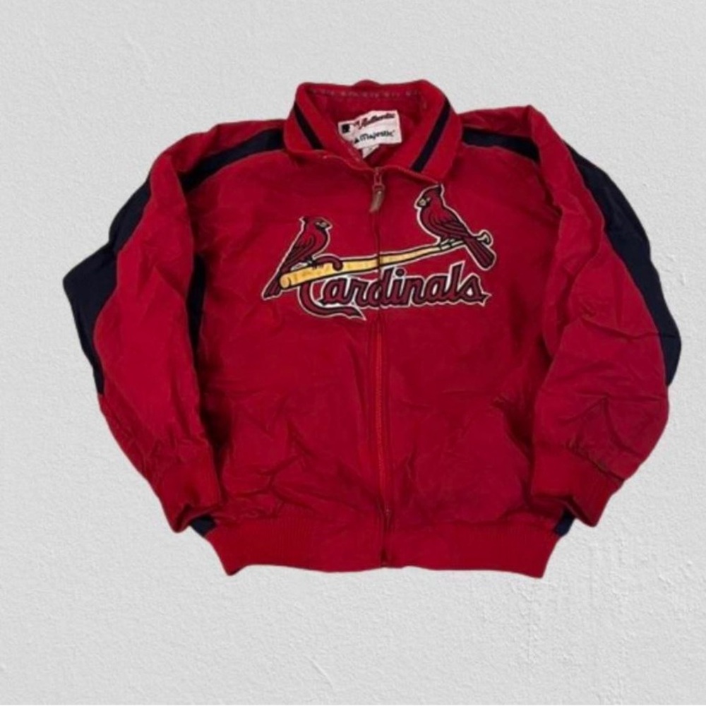 Y2K Vintage St. Louis Cardinals Baseball Embroidered Graphic Jacket